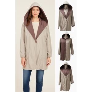 Mycra Pac Now Reversible Lightweight Jacket – Khaki/Brown – Size S/M